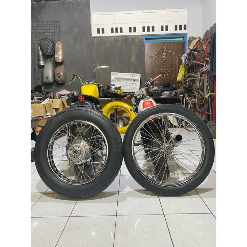 Ready Stok - Ban Chopper Velg Set Chopper Tinggal Pasang Costome