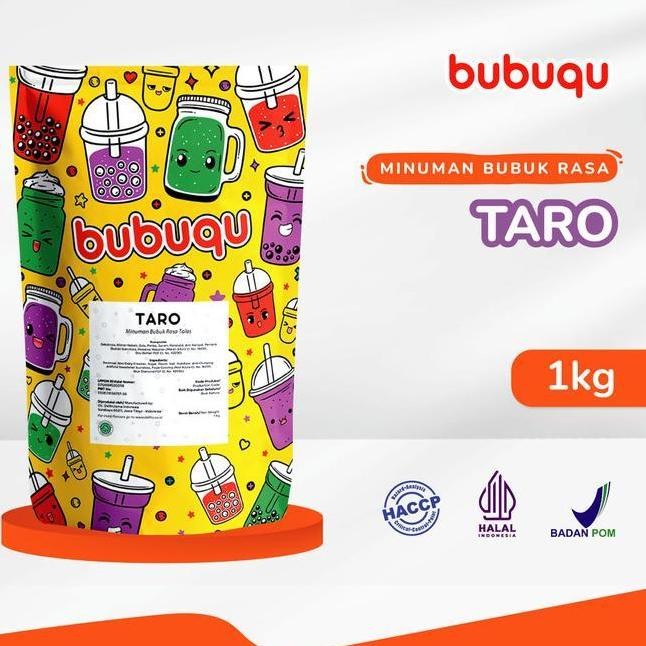 

(SALE) BUBUQU POWDER DRINK TARO LATTE - BUBUK MINUMAN TARO SUSU 1 KG