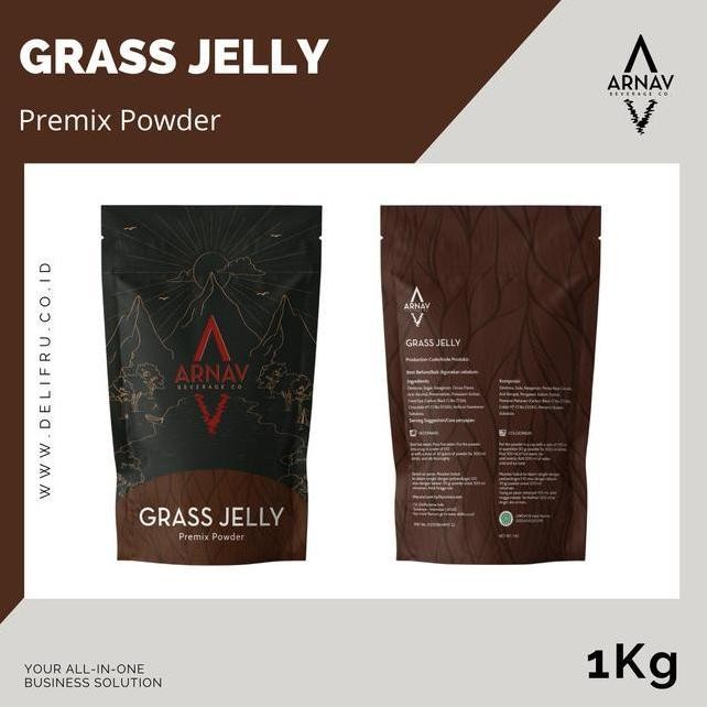 

(SALE) ARNAV PREMIX POWDER GRASS JELLY - BUBUK PREMIX CINCAU PREMIUM 1 KG