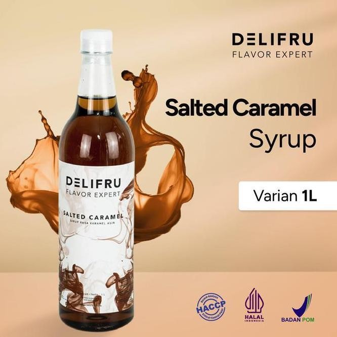 

(SALE) DELIFRU SYRUP SALTED CARAMEL - SIRUP KARAMEL ASIN 1 LITER