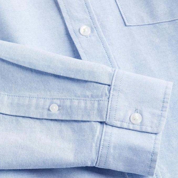 Murah H&M Oxford  Regular Fit Shirt - Blue