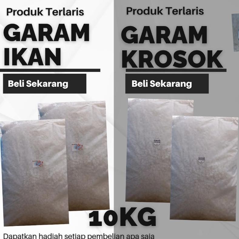 

(Terbaru) GARAM KROSOK 10KG - GARAM KASAR - GARAM MASAK - GARAM KRISTAL -GARAM IKAN - GARAM KASAR - GARAM KROSOK - GARAM MADURA - GARAM MURAH - GARAM PROMO - GARAM BOILER - GARAM PENJERNIH AIR - GARAM KOLAM (Terlaris)