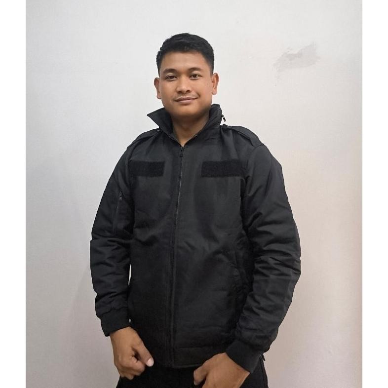 Murah Jaket Bomber Asli Jatah Polri Warna Hitam /Jaket Original Polri -M
