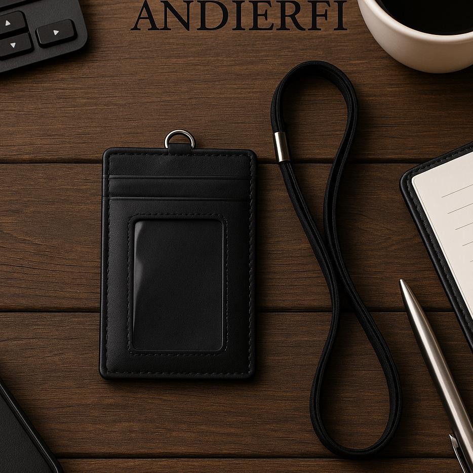

Andierfi Arf Lanyard Card Holder Tempat Id Card Dan Name Tag Gantungan Kunci Leher Elegan Warna Hitam Dan Coklat Desain Simple Dan Stylish Cocok Untuk Kantor Sekolah Event