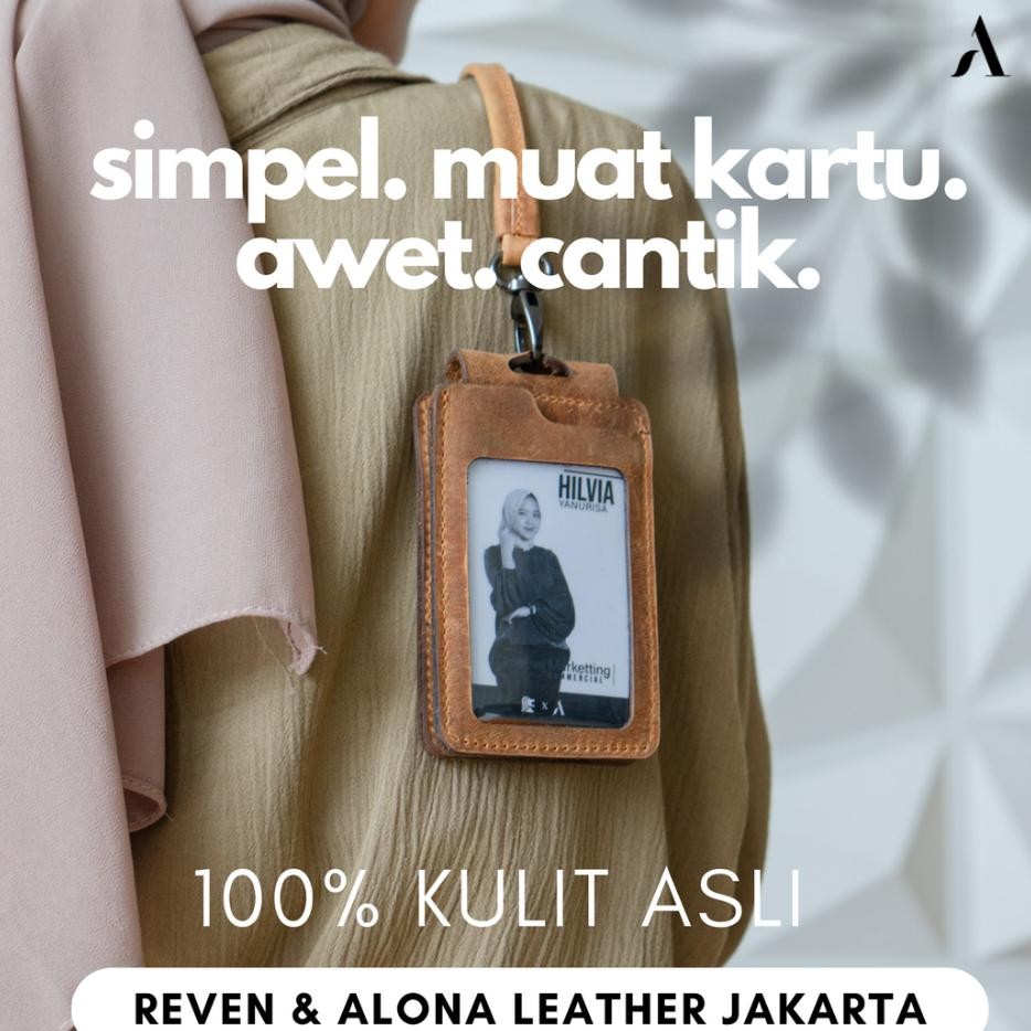 

Alona Leather Jakarta Berly Lanyard Gantungan Id Card Kulit Id Card Holder Nametag Aesthetic Custom Costum Nama Tag Dompet Id Card Gantung Wanita