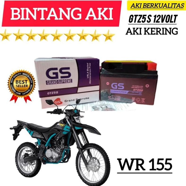 ''Terlaris" Aki Motor Wr 1 Aki Motor Gs Gtzs Aki Kering Accu Kering Gtzs 12 Volt 4Ah Murah