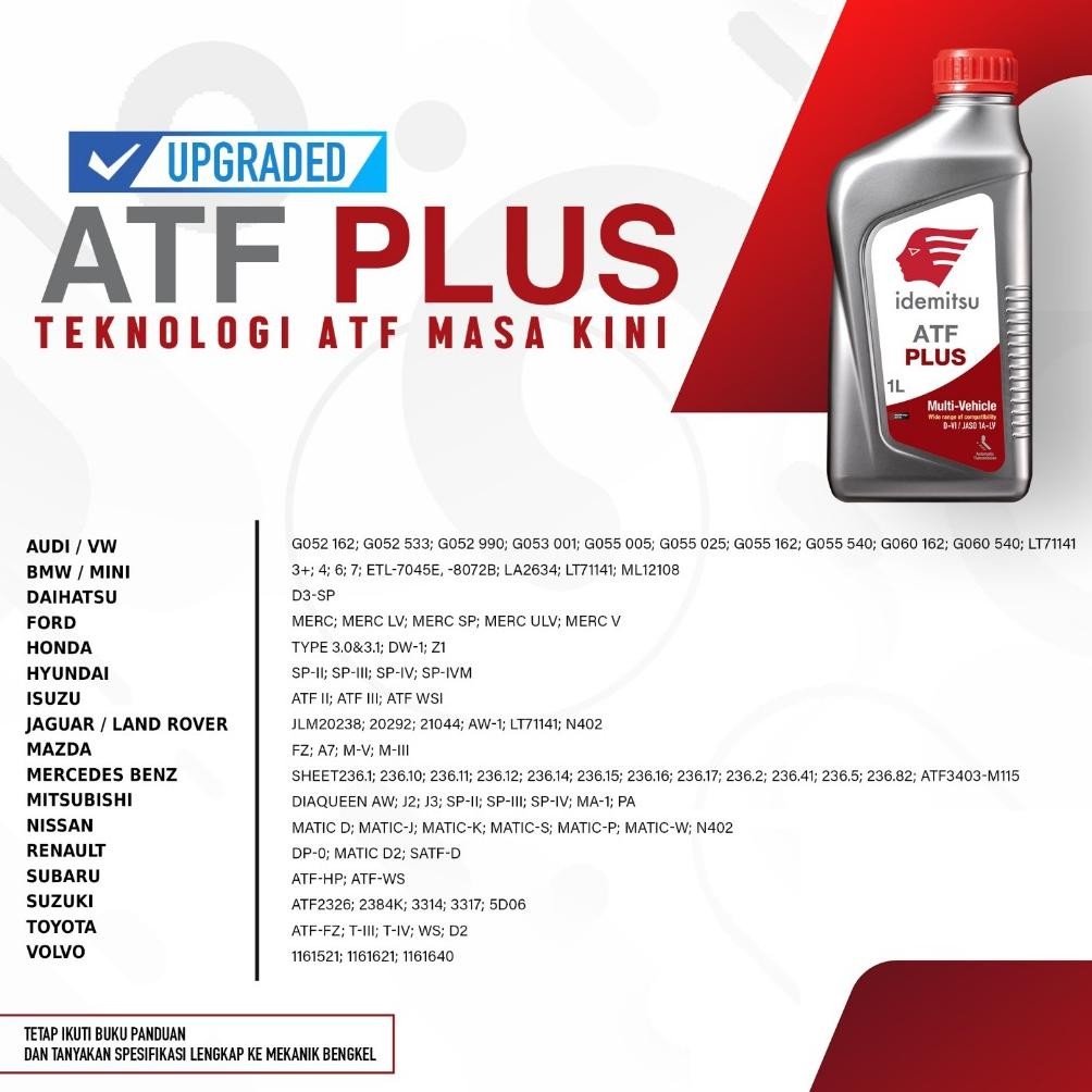 PAKET OLI Idemitsu Multi-Vehicle ATF PLUS 8 BOTOL