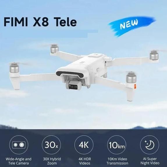 Produk Baru FIMI X8 TELE / TELE MAX Drone 4K Camera 48MP 3-Axis Gimbal 10km with Megaphone - Drone F