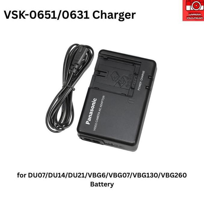 Charger Panasonic VSK-0651 untuk Baterai VW-VBG130/VBG260 DU14/DU21