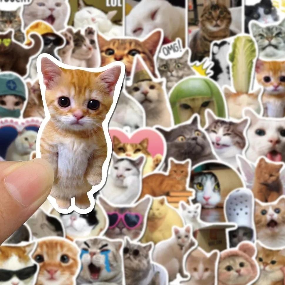 

10/30/50Pcs Kawaii Love Cat Pvc Sticker Aesthetic Children'S Korean Decoration Scrapbooking Stationery School Supplies For Kids