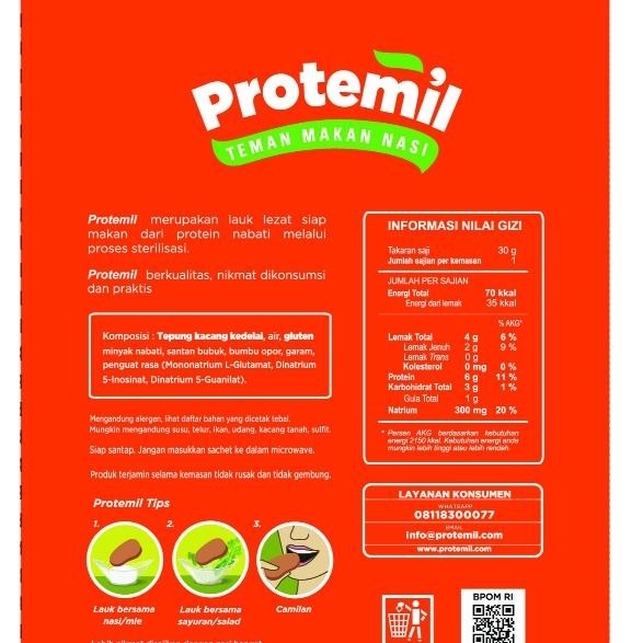 

Paket Protemil 3 Rasa (15pcs) / Makanan Instan / Siap Makan