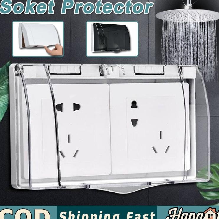 Cod Penutup Steker Colokan Listrik Cover Penutup Steker Colokan Listrik Wateroof Pelindung Colokan S