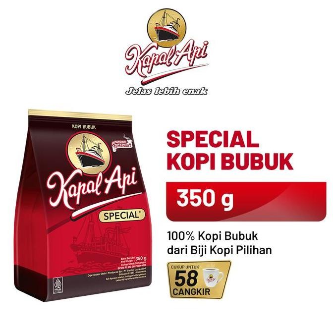 

baru kapal api special 350gr - kopi bubuk instan robusta premium