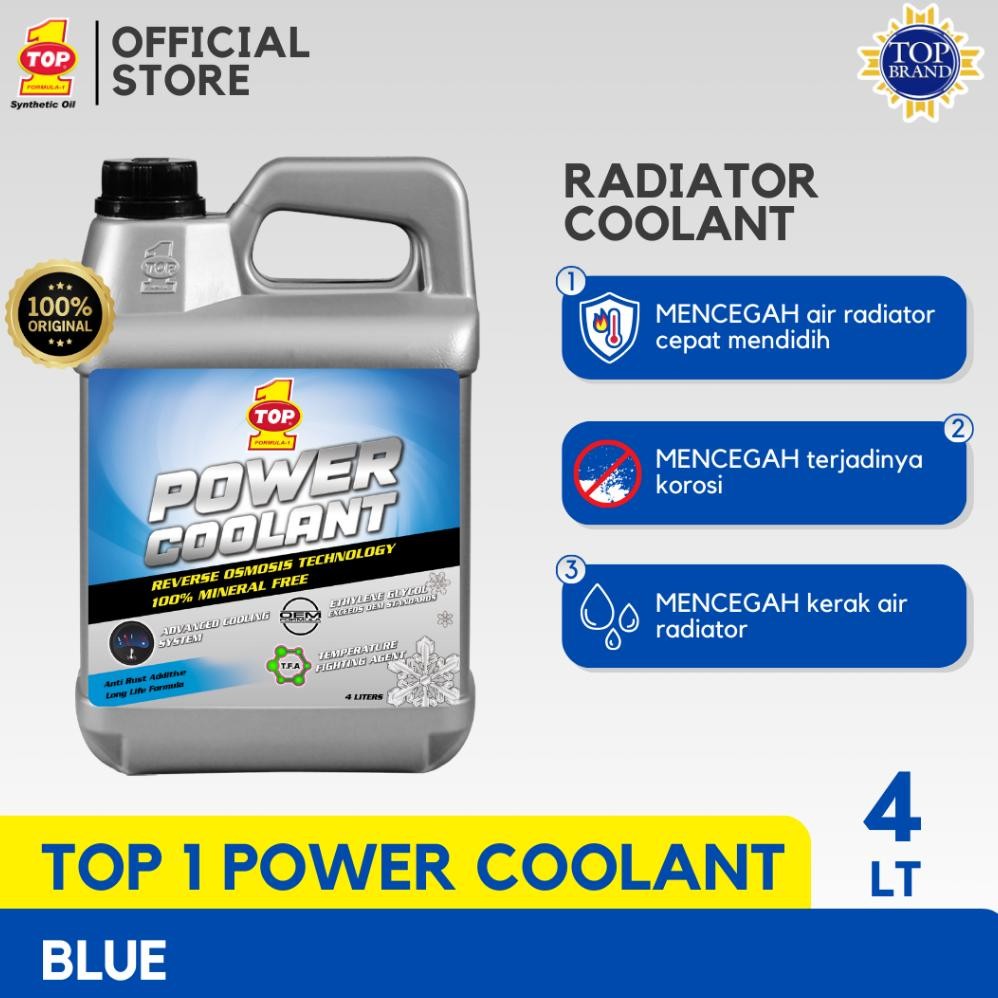 Pendingin Radiator Power Coolant Blue 4 L - Toyota - Daihatsu - Wuling
