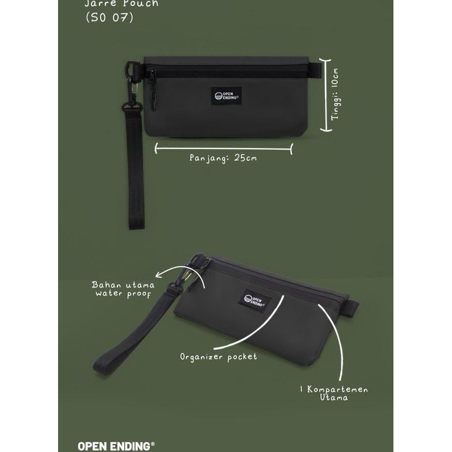 

Baru Open Ending Jarre Pouch Waterproof Tempat Pensil Sekolah Kantor Olive So.07