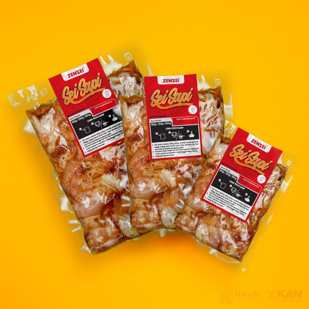 

Sei Sapi Asap 150/250/500gr + Sambal Matah/Krakataw Paket Sambal Komplit Daging Sapi Asap Zensei