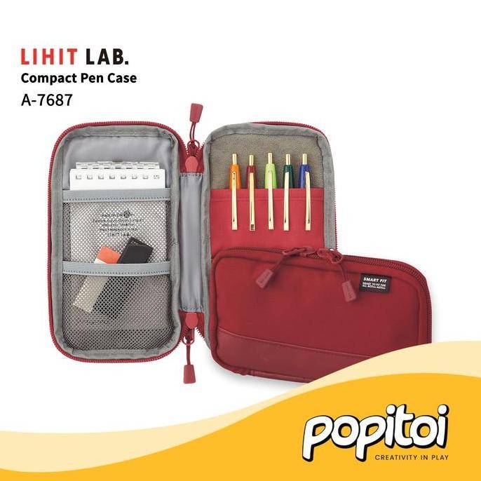 

Baru Tempat Pensil Kompak Lihit Lab A-7687 / Pouch Pensil Sekolah & Kantor Jepang