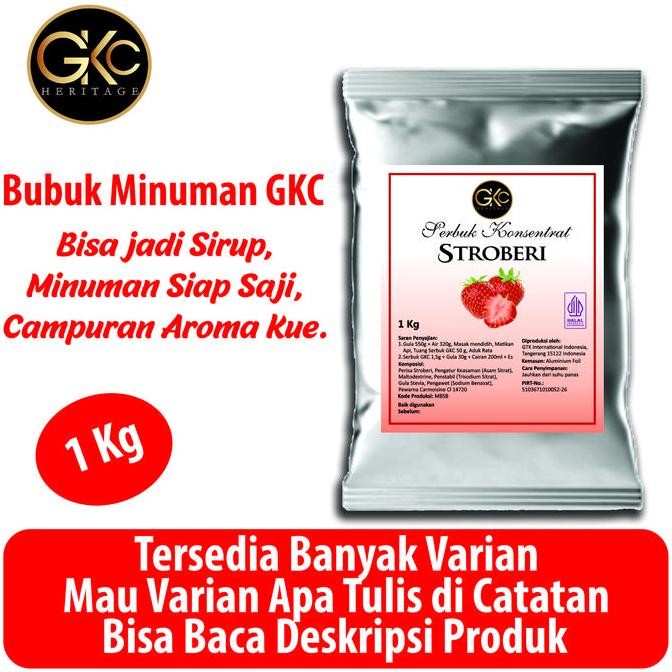 

baru bubuk minuman premium gkc 1kg - powder halal import aneka rasa custom