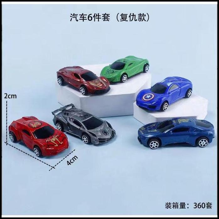 CCH01-M Cake Topper Mobil Avengers Hero Batman Decor Kue Ultah Anak