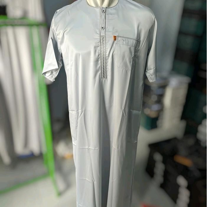 Jubah Pria Ikaf Original Saudi | Lengan Panjang Dan Pendek Poliester Gamis Muslim