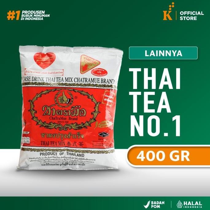 

baru bubuk thai tea chatramue 400gr bpom - teh thailand premium bubuk minuman