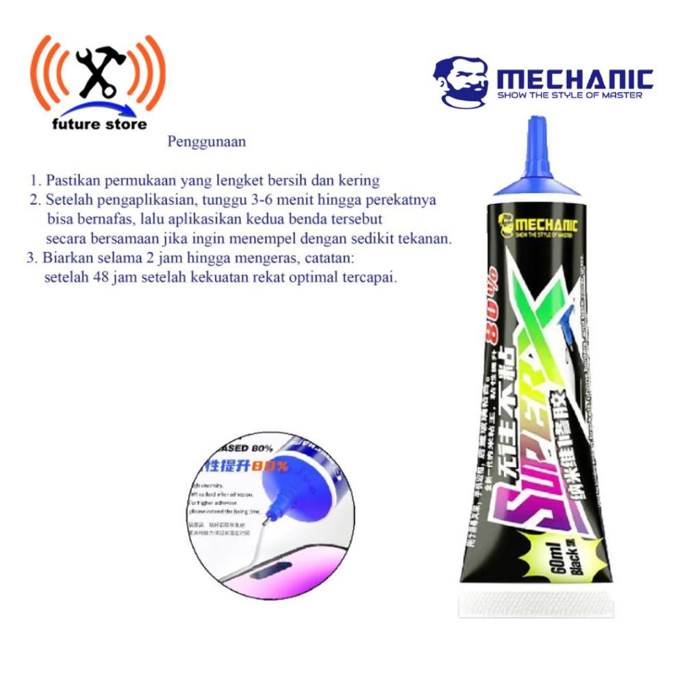

MECHANIC SUPER X LEM JELLY MECHANIC SUPER X BLACK NEW NANO REPAIR GLUE ORIGINA LEM LCD LEM TOUCHSREEN BACKDOR