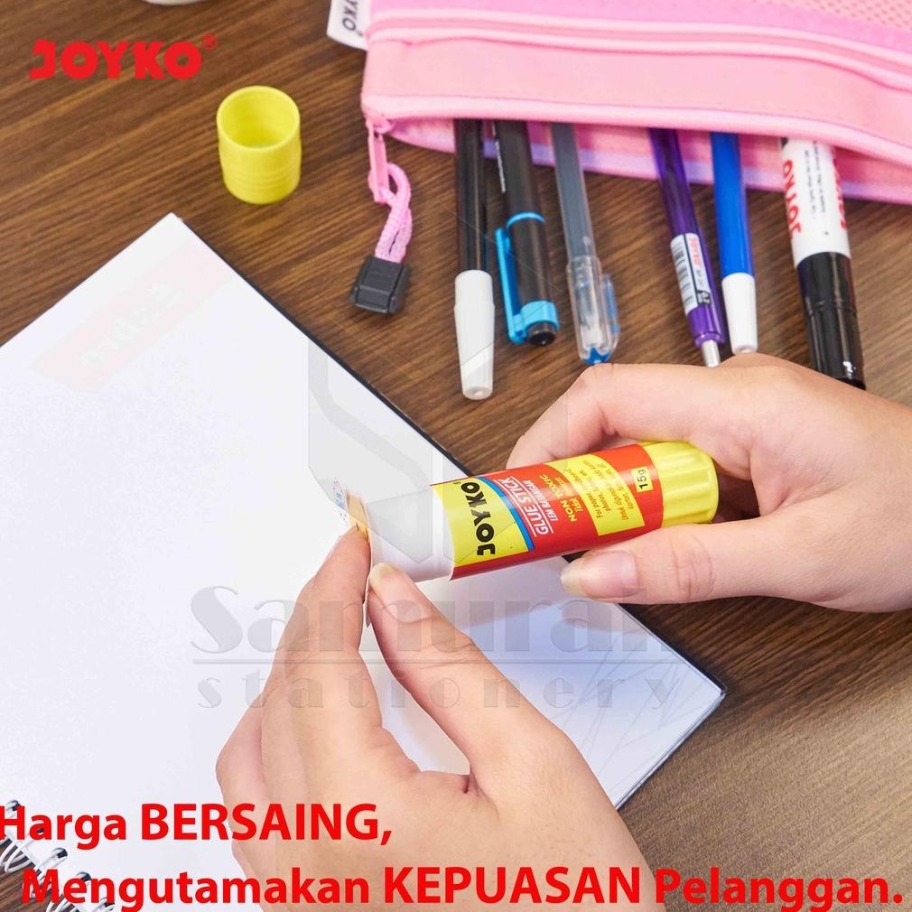 

Glue Stick GS-15 Joyko Pendek 1 box isi 12 pcs / Lem Kertas Putar GS 15 Gram / Lem Stik Batang 15 Gr Kecil