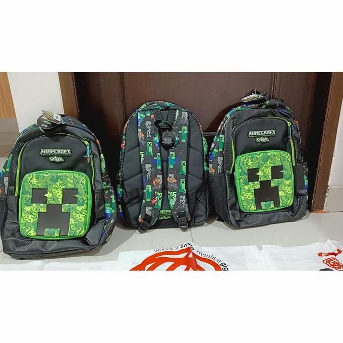 Smiggle Minecraft Backpack/ Tas Sekolah Ransel Smiggle/ Kado