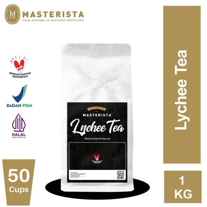 

baru bubuk minuman leci tea 1 kg - powder drink rasa teh leci segar