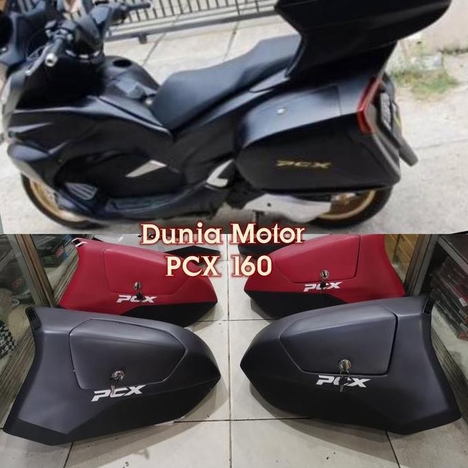 SIDE BOX SAMPING PCX 160 KANAN KIRI PLUS LAMPU