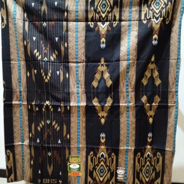 Sarung Bhs Sge Hitam Limited Sutra Spunsilk 210 Gold Original
