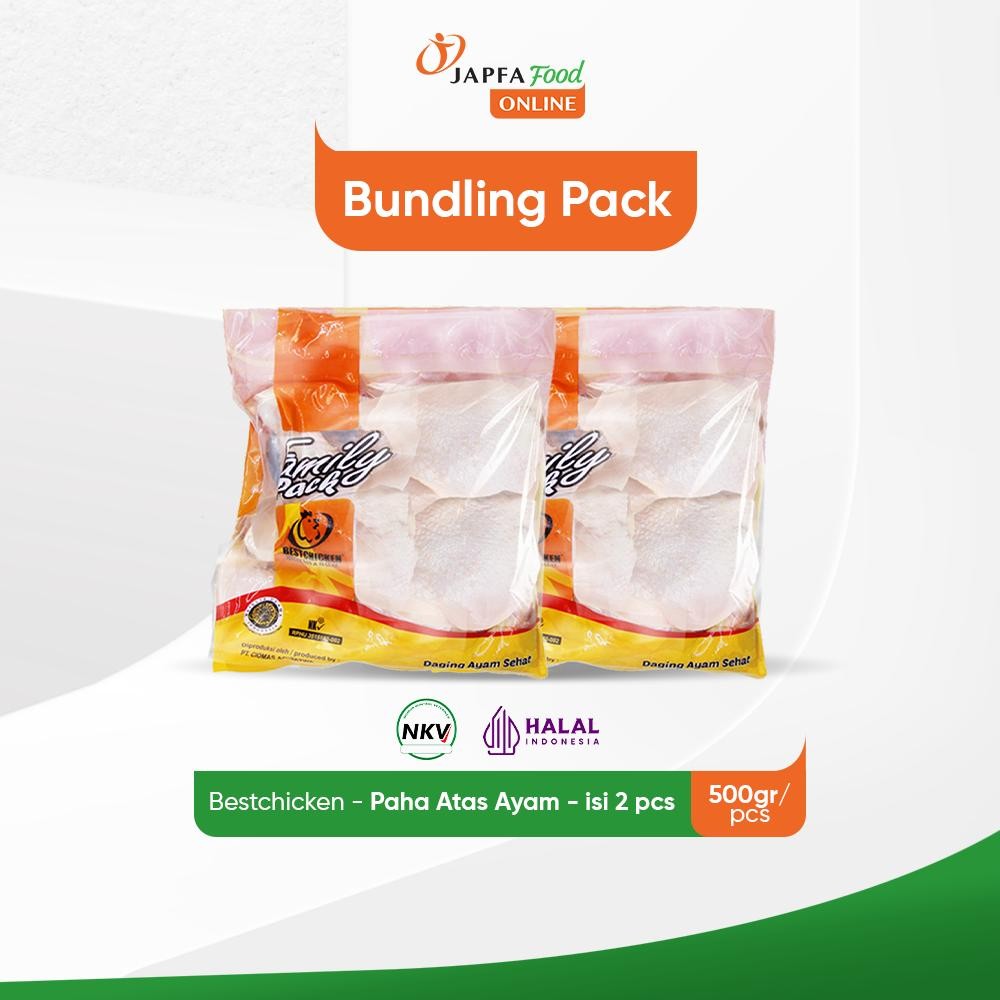 

Bestchicken Bundling Hemat Paha Atas Ayam 500 gr - Isi 2 pack