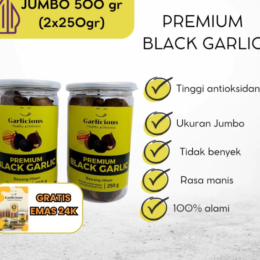 

Bla Garlic Gram 2X250 Jumbo Size Garlicious Bla Garlic Bawang Hitam Tunggal