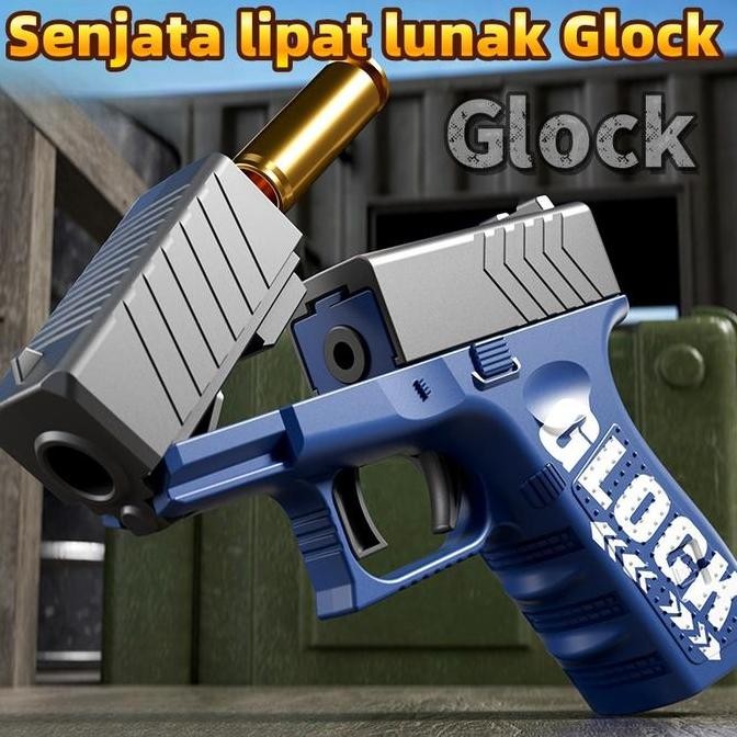 diskon mainan tembak flint gun soft bullet - senjata kokang anak laki-laki