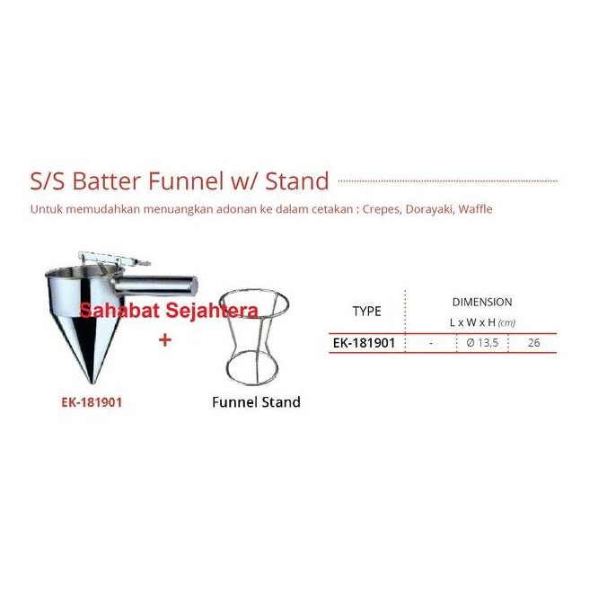 TEMPAT ADONAN CREPES / S/S BATTER FUNNEL - EK-181901 - GETRA