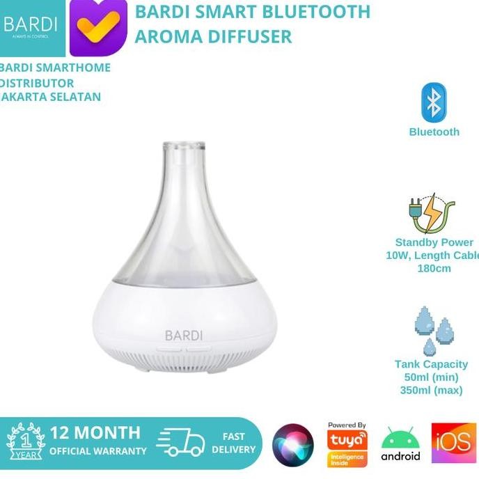 TERLARIS - BARDI Smart Aroma Diffuser Bluetooth Diffuser Humidifier BARDI