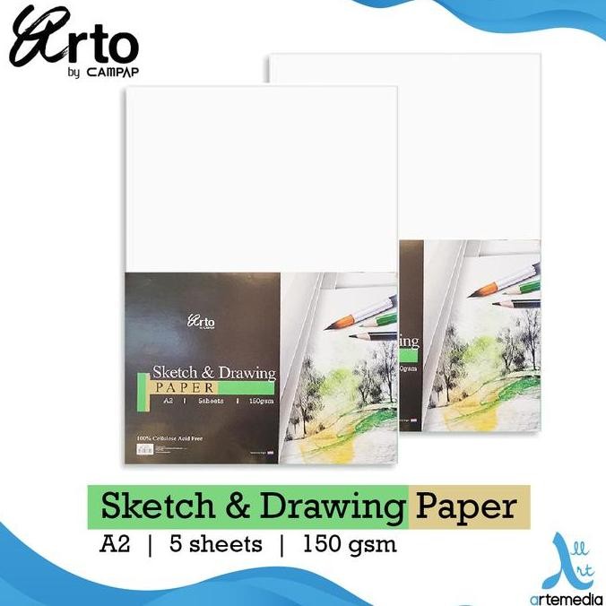 

Sale Kertas Gambar Arto A2 Sketch And Drawing Paper Pack