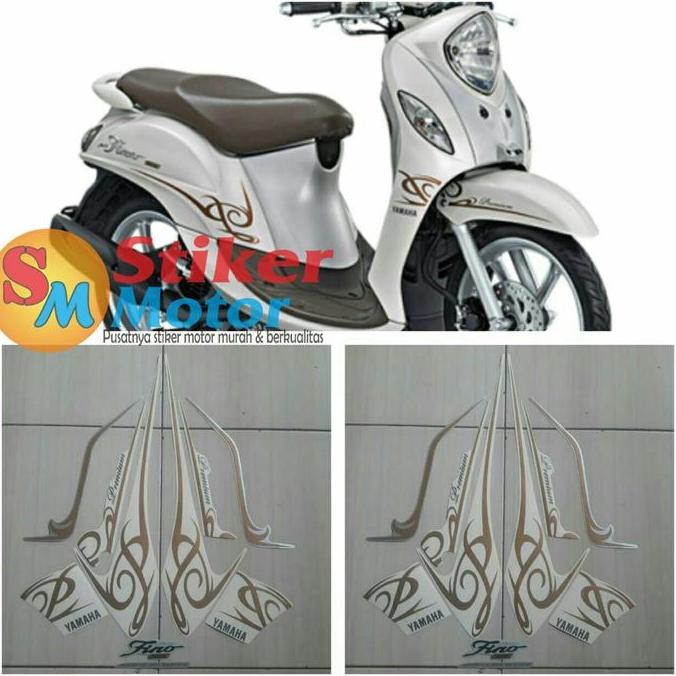 BEST STICKER MOTOR YAMAHA FINO PREMIUM 2016 PUTIH