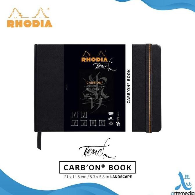 

NEW Buku Sketsa Rhodia Touch A5 CarbOn Black Paper Sketchbook