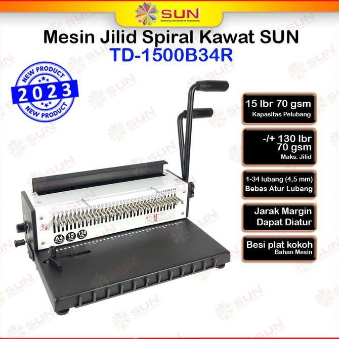 

Mesin Jilid Spiral Kawat A4 TD-1231
