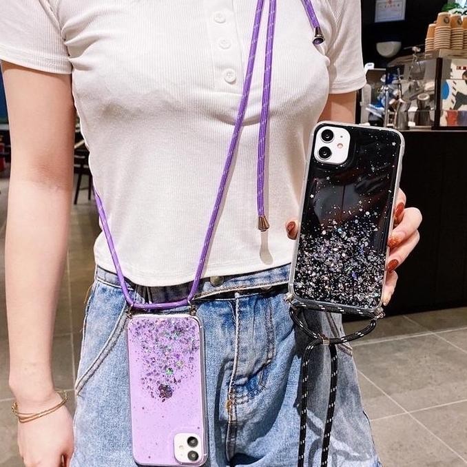 

Case Tali Nagita Iphone X Lanyard Glitter Gantungan