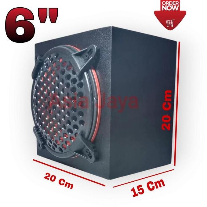 Paket Combo Subwoofer Mobil 6 Inch Legacy Energy LG 6382 + Box Speaker 6 Inch + Tutup Speaker Ram 6