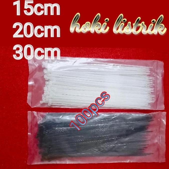 

New KABEL TIS / CABLE TIES 15CM 20CM 30CM HITAM PUTIH / INSULOCK