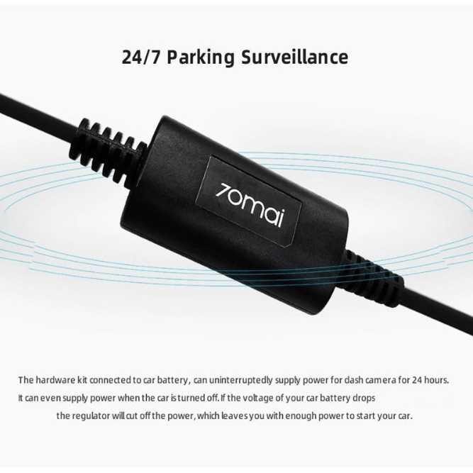 TERBARU 70MAI DASHCAM HARDWIRE KIT INTELLIGENT REARVIEW MIRROR 24