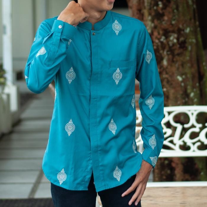 Al -Jami Abbas Kemeja Koko Sultan Premium Full Bordir Batik Mewah Lengan Panjang Katun Toyobo Seo Mu