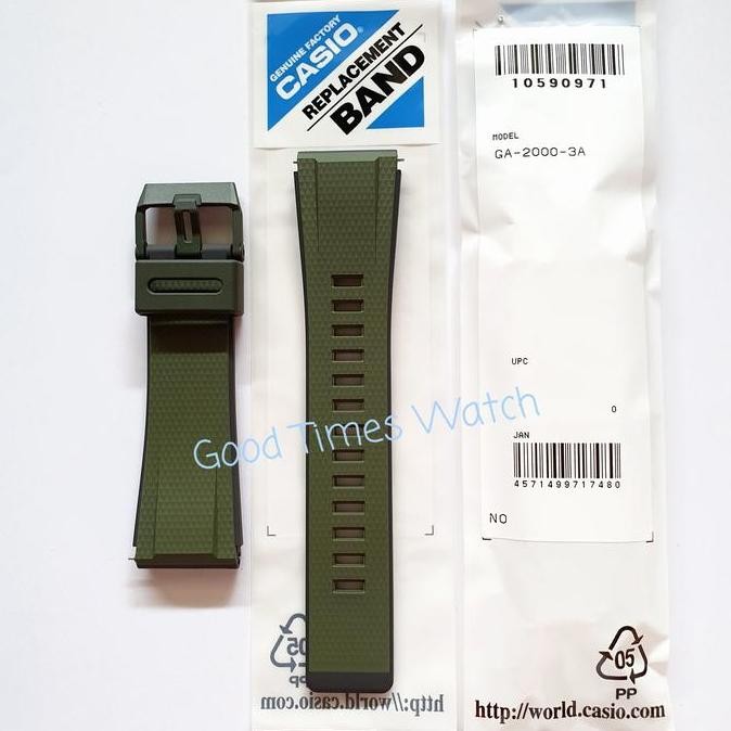 Baru STRAP G-SHOCK GA-2000-3A GA 2000 Casio Original