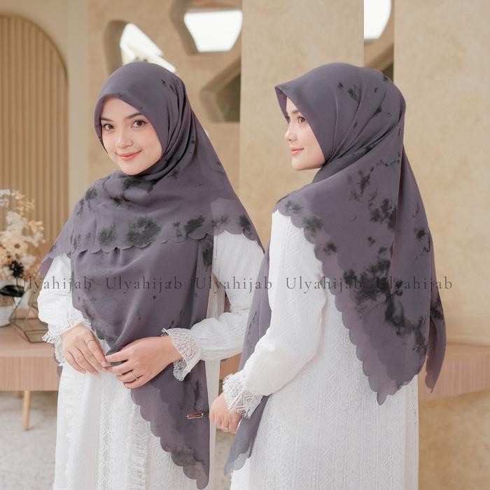 RHS Ulya Hijab - Segiempat TIEDYE SYAR'I Pollycotton Premium size 130x130