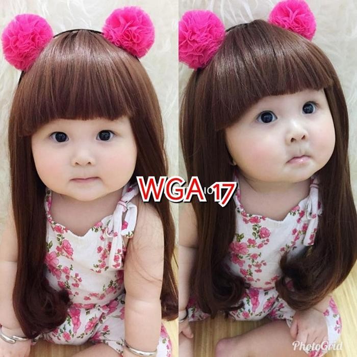 Wig Anak Lucu Menggemaskan / Wig Anak Rambut Panjang / Wig Wga 17 Cute Murah Berkualitas