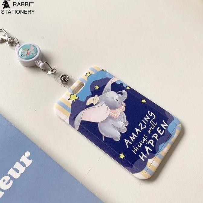 

New Name Tag ID CARD Holder Nilon + Tali Lanyard / Nametag / Id Card-Rabbit Stationery