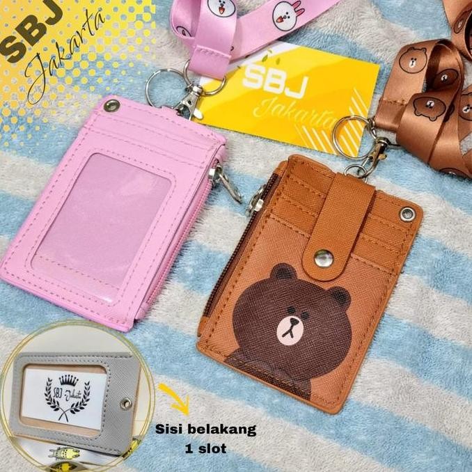 

New Tempat kartu ID card Tag holder Card Holder Dengan tali strap